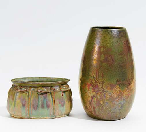 Vase mit Blumendekor und Vase mit Libellendekor - photo 1