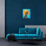 Интерьерная картина портрет африканка Canvas on the subframe Oil paint портрет маслом современный реализм Москва 2023 - photo 3