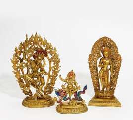 Drei buddhistische Figuren