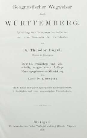 Engel, Theodor Geognostischer Wegweiser durch Würt… - фото 2