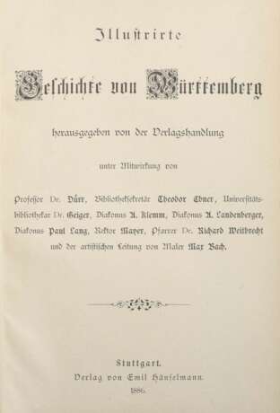Illustrirte Geschichte von Württemberg Stuttgart,… - фото 4