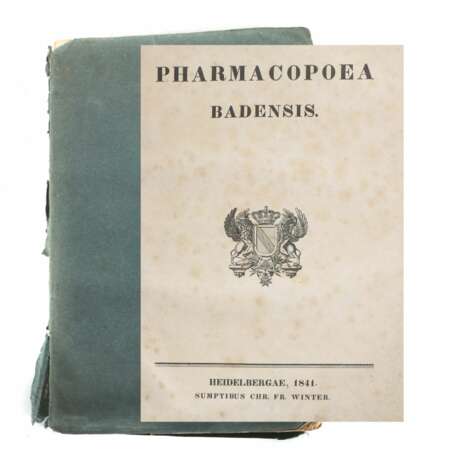 Pharmacopoea badensis Heidelberg, Winter, 1841, 34… - Foto 1