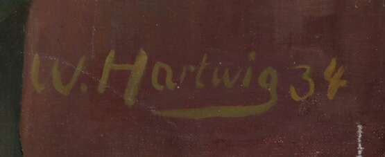 Hartwig, Walter 1874 - 1942, deutscher Maler. ''Po… - photo 3