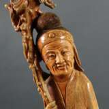 Großes Figurenpaar China, wohl 18. Jh., Elfenbein/… - Foto 2