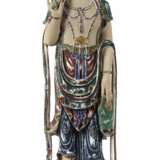 Stehende Guan Yin Gottheit China, 20. Jh., Holz/au… - фото 1