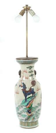 Nankingvase als Lampe China, 20. Jh., Porzellan, b… - photo 1