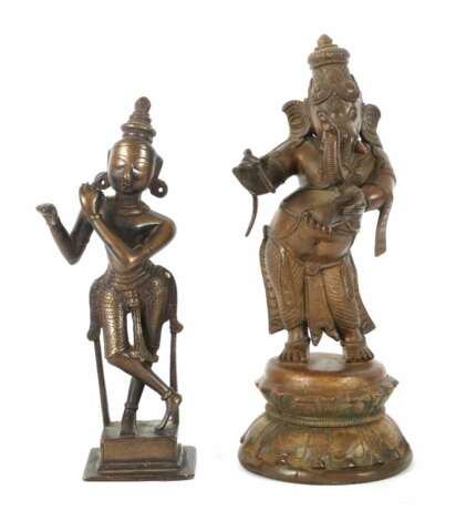 Krishna Venugopala & stehender Ganesha Indien, 20.… - фото 1