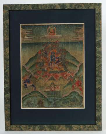 Thangka der Schutzgöttin Pelden Lhamo Tibet, wohl… - Foto 3