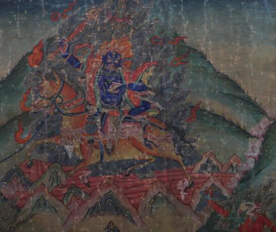Thangka der Schutzgöttin Pelden Lhamo Tibet, wohl… - photo 4