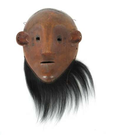 Maske mit Bartbesatz wohl DR Kongo/Volk der Lega,… - Foto 1