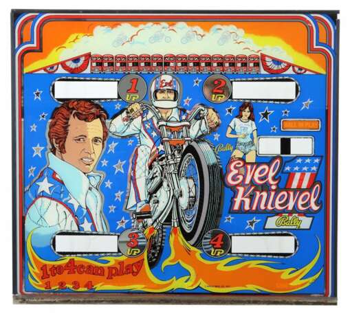Flipper-Display des Spielautomaten ''EVEL KNIEVEL'… - фото 1