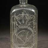 Flasche mit geschliffenem Dekor 19. Jh., farbloses… - photo 2