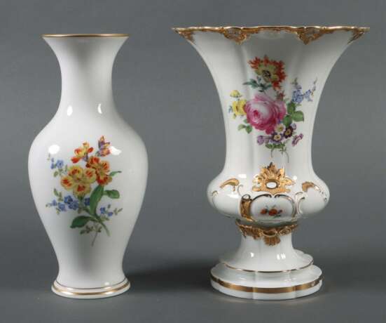 Prunk- und Balustervase Meissen, nach 1934, Porzel… - photo 1