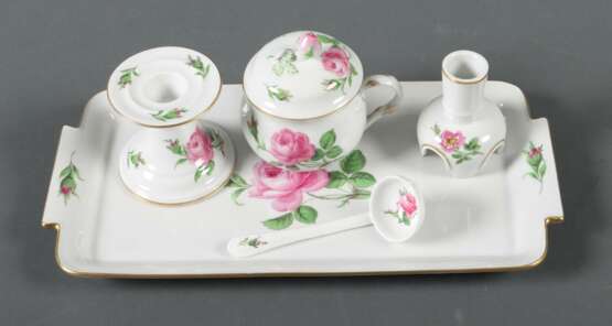 5-tlg. Meissen-Konvolut ''Rote Rose'' 2x nach 1934… - photo 2