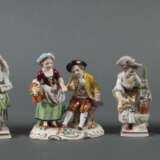 8 variierende Porzellanfiguren 4x Sitzendorf, Thür… - photo 1