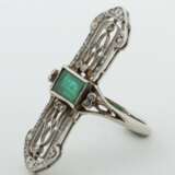 Jugendstil-Ring mit Smaragd Frankreich, 1912-1919,… - Foto 2