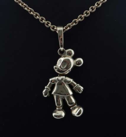Beweglicher Micky Mouse Anhänger Gelbgold 585, bes… - фото 2