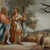 Hinterglasbild ''Esau und Jacob'' 18./19. Jh., woh… - фото 1