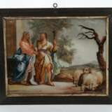 Hinterglasbild ''Esau und Jacob'' 18./19. Jh., woh… - фото 2