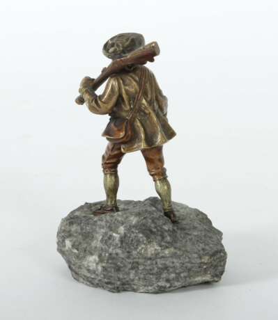 Jäger mit Flinte Wiener Bronze, um 1900, Bronze, k… - photo 2