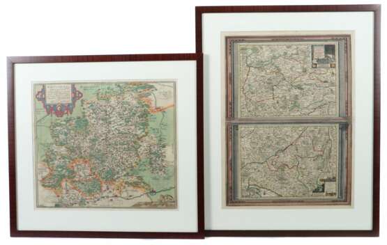Grafiker des 16. & 18. Jh. Konvolut zwei Landkarte… - photo 1