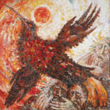 “Song of a lonely bird” Canvas Oil paint Surrealism Mythological 2004 - photo 1