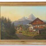 Maler des 19. Jh. ''Berchtesgaden mit Watzmann'',… - фото 5