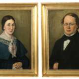 Maler des 19. Jh. Paar Biedermeier-Portraits: ''Ch… - фото 1