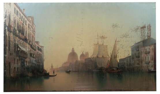 Maler des 19. Jh. ''Venedig'', stimmungsvolle Dars… - photo 2