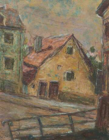 Maler des 20. Jh. ''Straße in Bietigheim'', Darste… - Foto 1