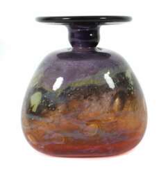 Trapezförmige Vase, Versuchsglas Geislingen, Dekor…