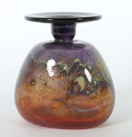 Trapezförmige Vase, Versuchsglas Geislingen, Dekor… - photo 4