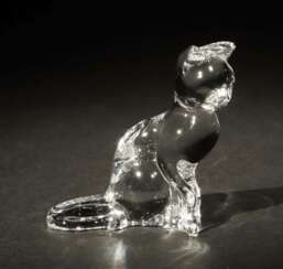 Baccarat-Katze Cristallerie Baccarat, Frankreich,…