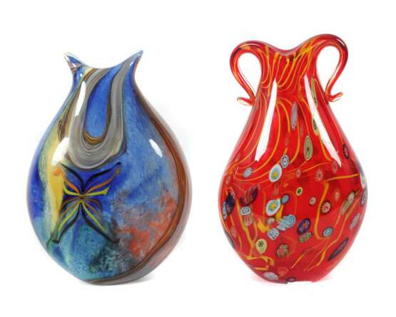 2 variierende Vasen wohl Murano, Italien, 20. Jh.,… - photo 1