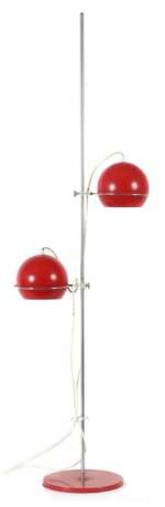 Stehlampe 1970er Jahre, wohl Deutschland, rot lack… - фото 1