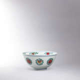 A RARE AND FINELY PAINTED DOUCAI ‘FRUIT AND FLOWER’ BOWL - photo 1