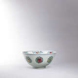 A RARE AND FINELY PAINTED DOUCAI ‘FRUIT AND FLOWER’ BOWL - photo 3