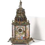 MAGNIFICENT SILVER TABERNACLE CLOCK IN RENAISSANCE STYLE - Foto 1