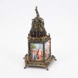 MAGNIFICENT SILVER TABERNACLE CLOCK IN RENAISSANCE STYLE - Foto 4