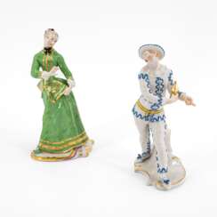 JULIA AND PIERROT WITH LANTERN FROM THE 'COMMEDIA DELL'ARTE'