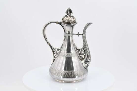 SILVER COFFEE AND TEA SERVICE IN ORIENTAL STYLE - Foto 24