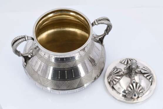 SILVER COFFEE AND TEA SERVICE IN ORIENTAL STYLE - Foto 7