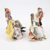 FOUR LARGE PORCELAIN COUPLES FROM THE COMMEDIA DELL'ARTE - Foto 8