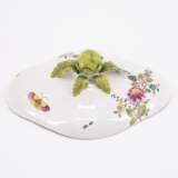FAIENCE TUREEN WITH ARTICHOKE KNOB AND "FLEURS DES INDES" - Foto 7