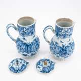 PAIR BLUE-WHITE JUGS WITH LID - photo 5