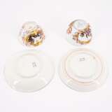 TWO PORCELAIN TEA BOWLS AND SAUCERS WITH EARLY CHINOISERIES - photo 6