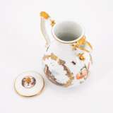PORCELAIN COFFEE POT WITH MERCHANT NAVY SCENES AND INSECTS - Foto 5