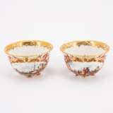 PAIR OF PORCELAIN TEA BOWLS AND SAUCERS WITH MERCHANT NAVY SCENES - Foto 3