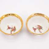 PAIR OF PORCELAIN TEA BOWLS AND SAUCERS WITH MERCHANT NAVY SCENES - Foto 5