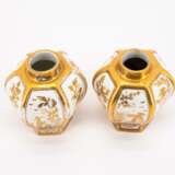 TWO PORCELAIN TEA CADDIES WITH GOLDEN CHINOISERIES - фото 5